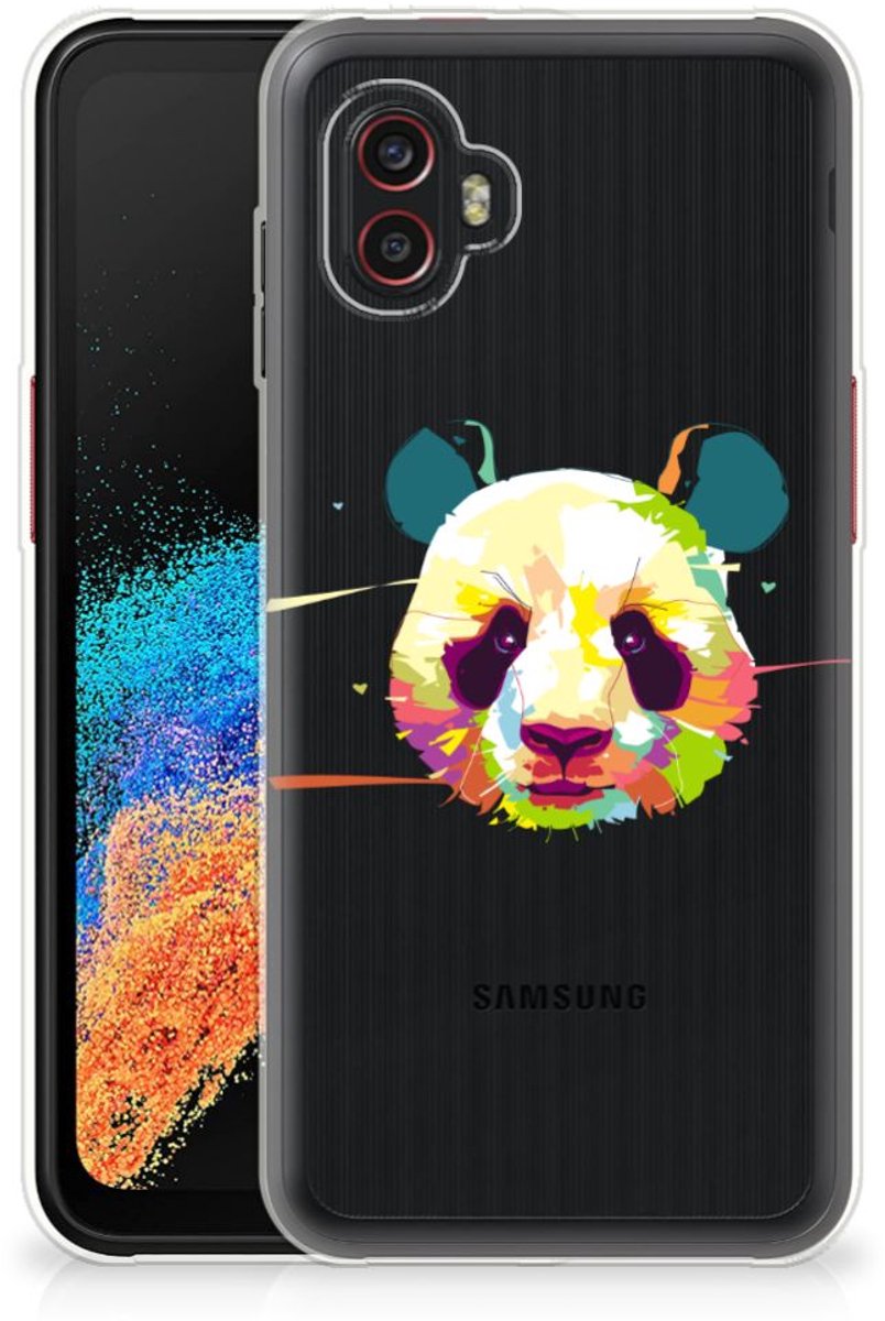 Samsung Galaxy Xcover 6 Pro Telefoonhoesje met Naam Panda Color