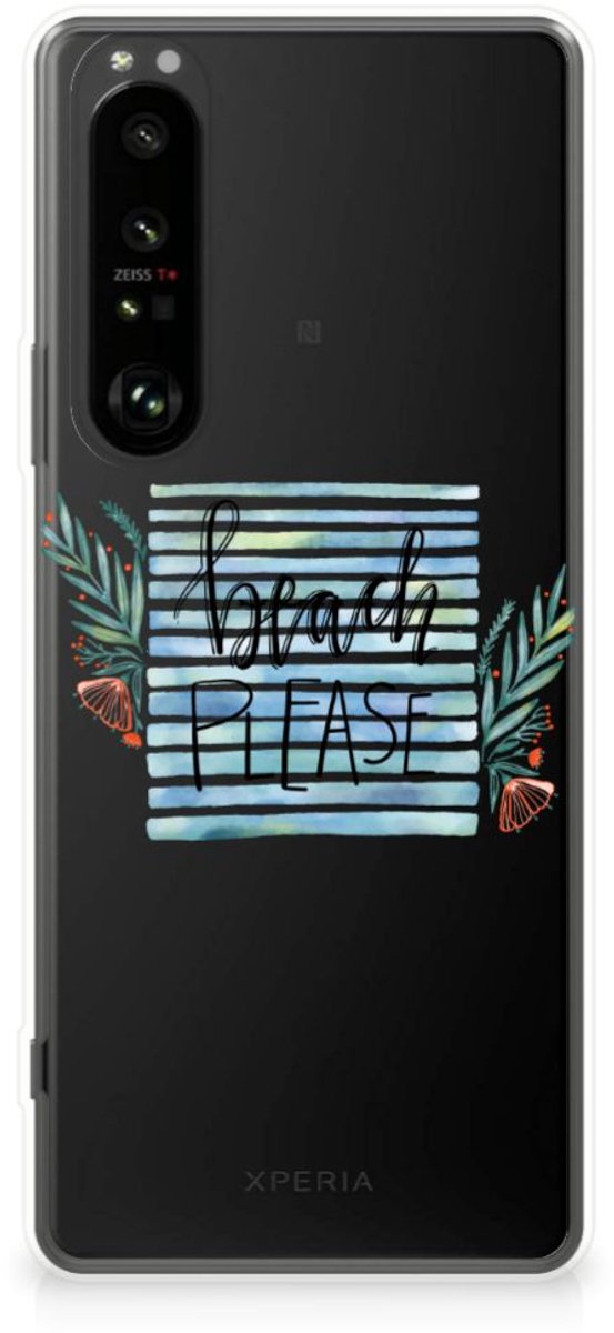 Sony Xperia 1 III Telefoonhoesje met Naam Boho Beach