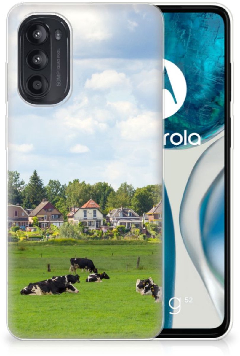 Motorola Moto G52/G82 TPU Hoesje Koeien