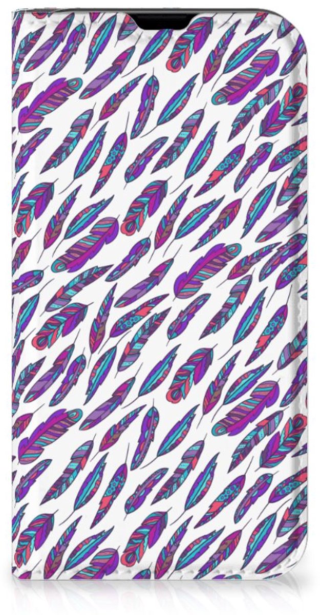 iPhone 13 Mini Hoesje met Magneet Feathers Color
