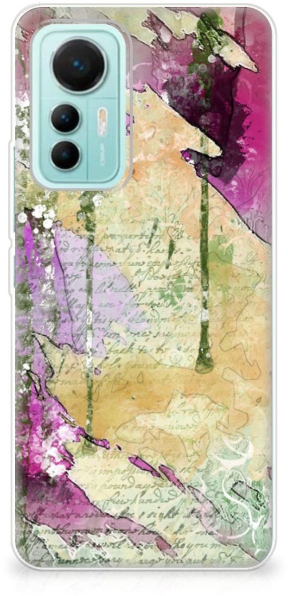 Hoesje maken Xiaomi 12 Lite Letter Painting