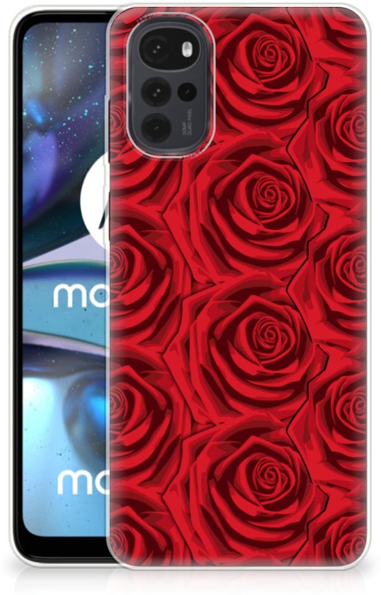 Motorola Moto G22 TPU Case Red Roses
