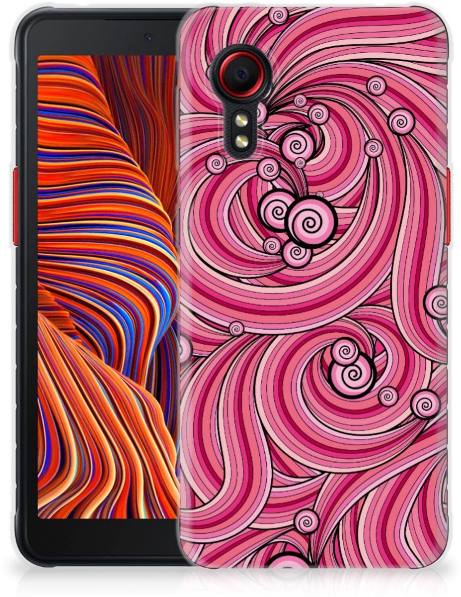 Samsung Galaxy Xcover 5 Hoesje maken Swirl Pink