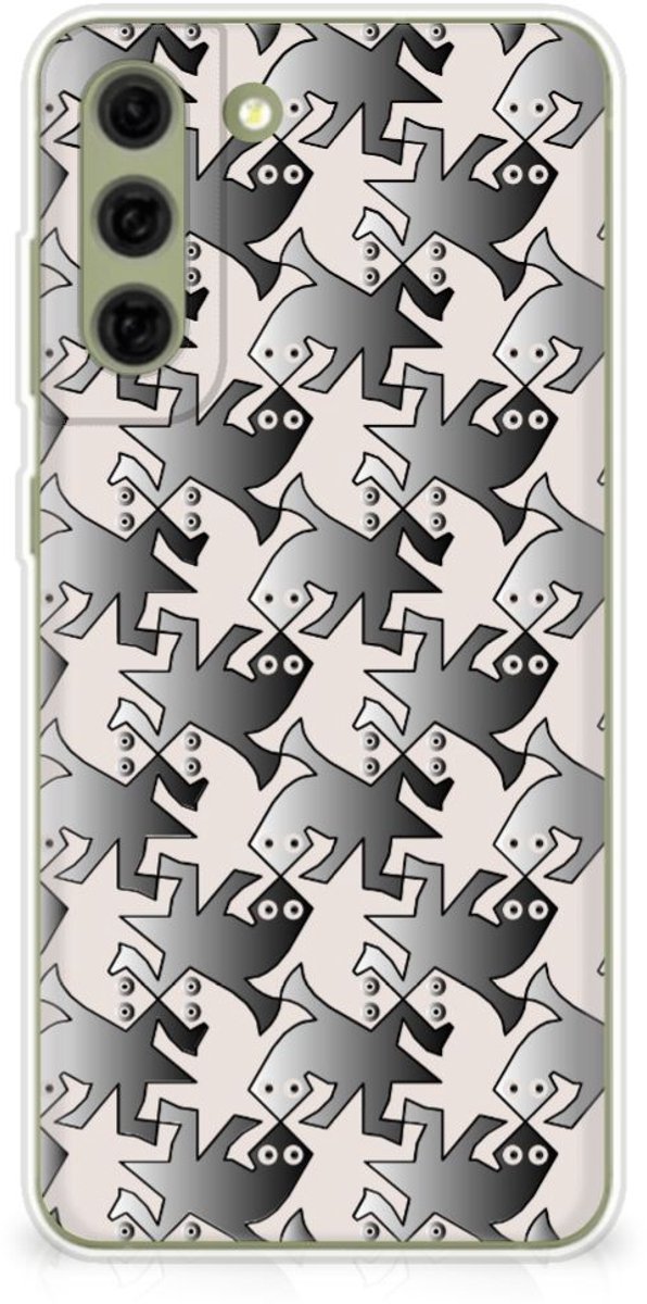 Samsung Galaxy S21FE TPU Hoesje Salamander Grey