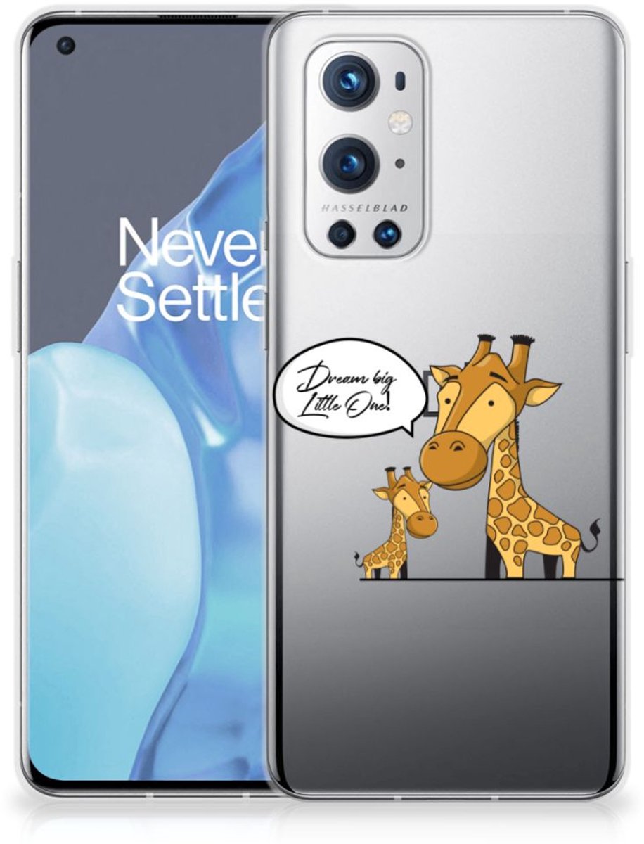 OnePlus 9 Pro Telefoonhoesje met Naam Giraffe