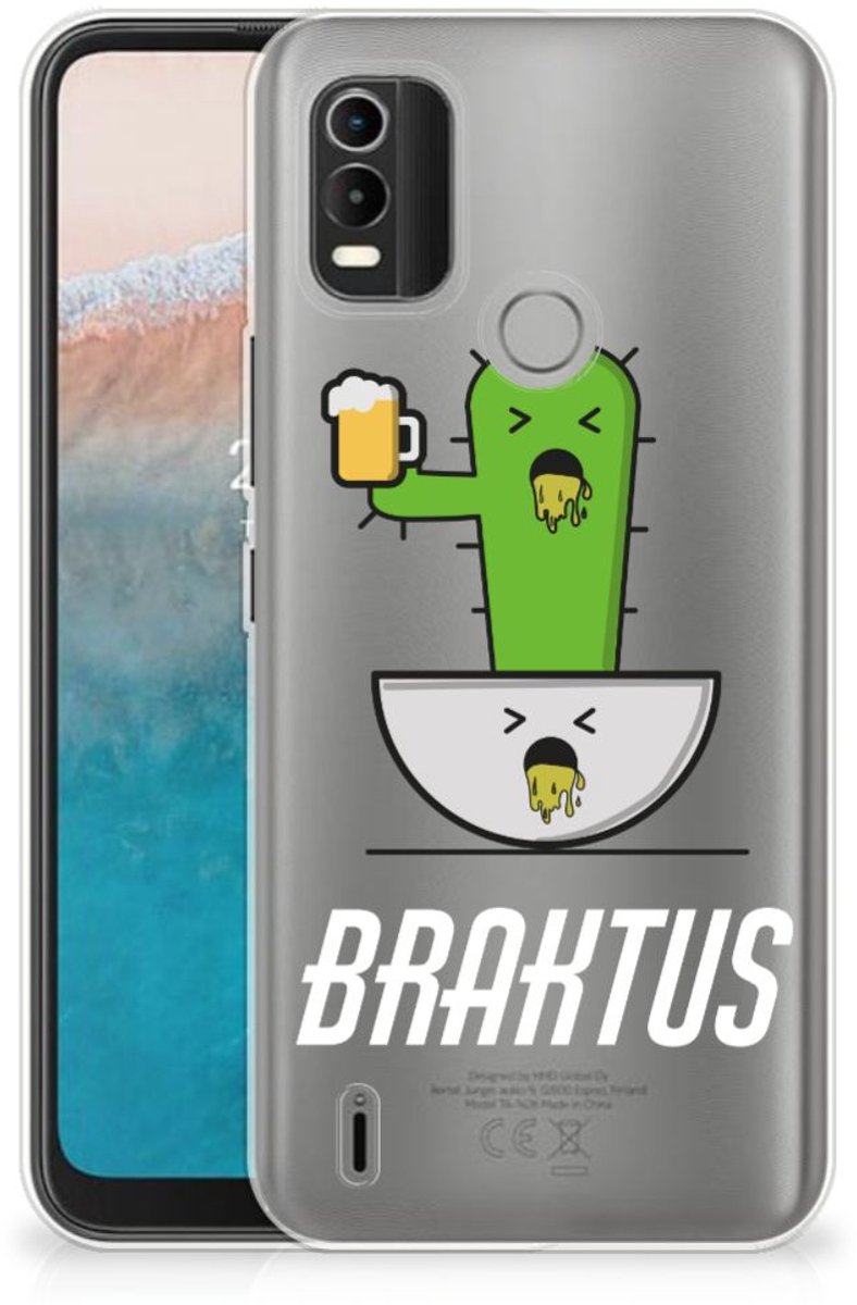 Nokia C21 Plus Telefoonhoesje met Naam Braktus