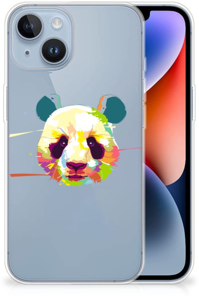 Apple iPhone 14 Telefoonhoesje met Naam Panda Color
