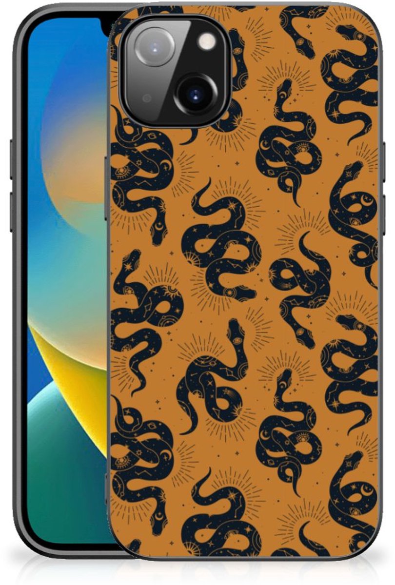 Dierenprint Telefoonhoesje voor iPhone 14 Plus Snakes