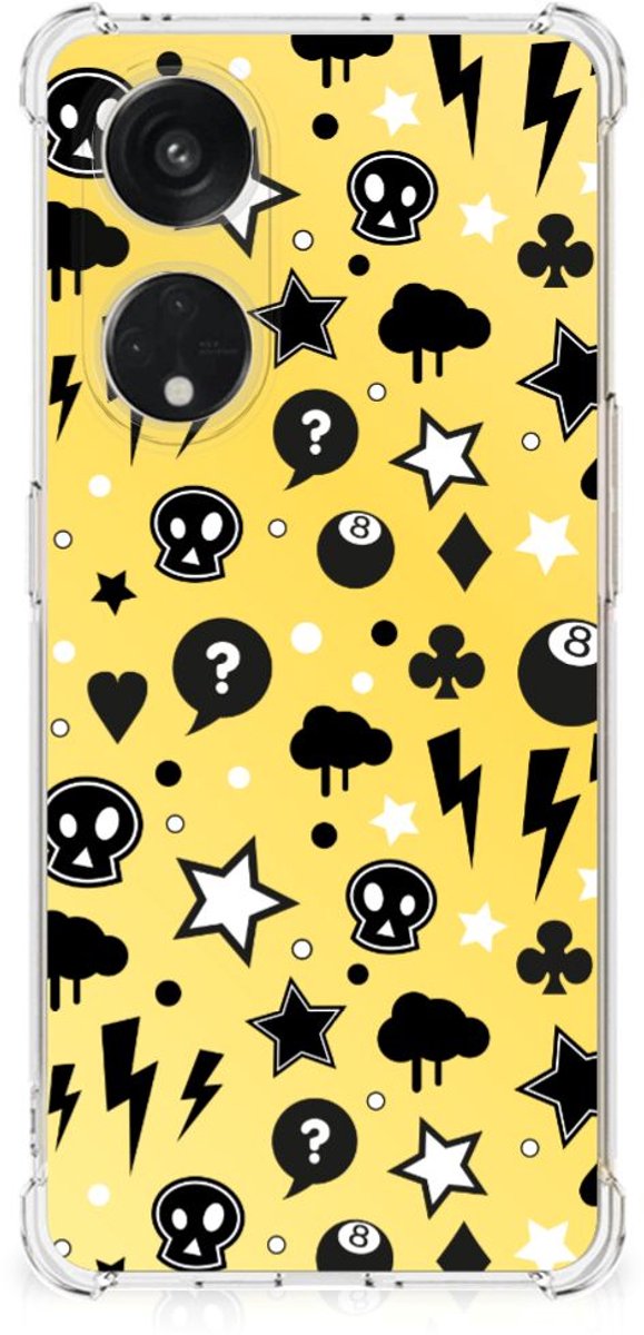 TPU Case Anti-Shock voor Extreme Case OPPO A98 Punk Geel