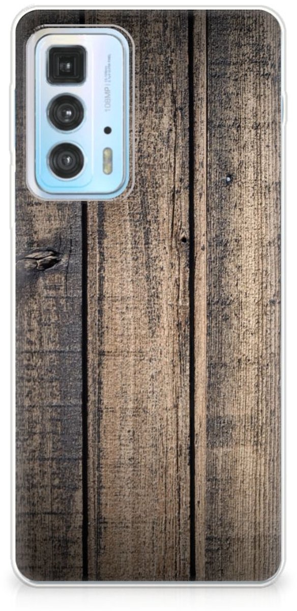 Motorola Edge 20 Pro Bumper Hoesje Steigerhout