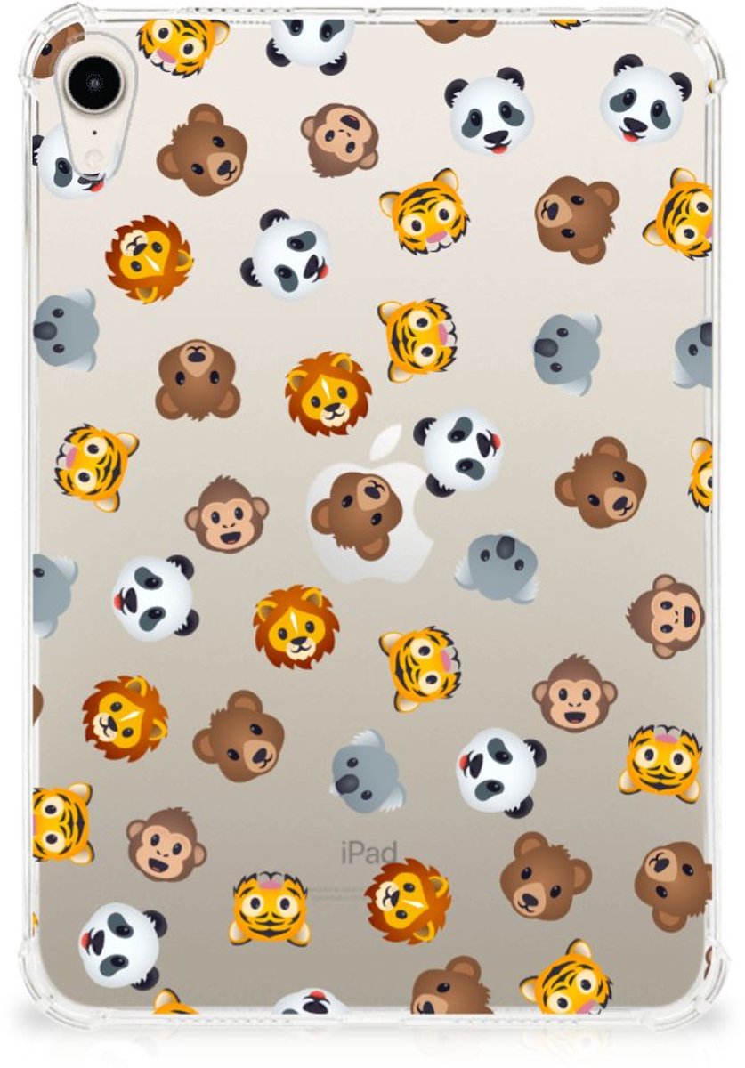 Hippe Hoes voor Apple iPad mini 6 (2021) Dieren Emojis