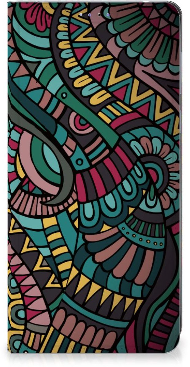 Motorola Edge 40 Hoesje met Magneet Aztec