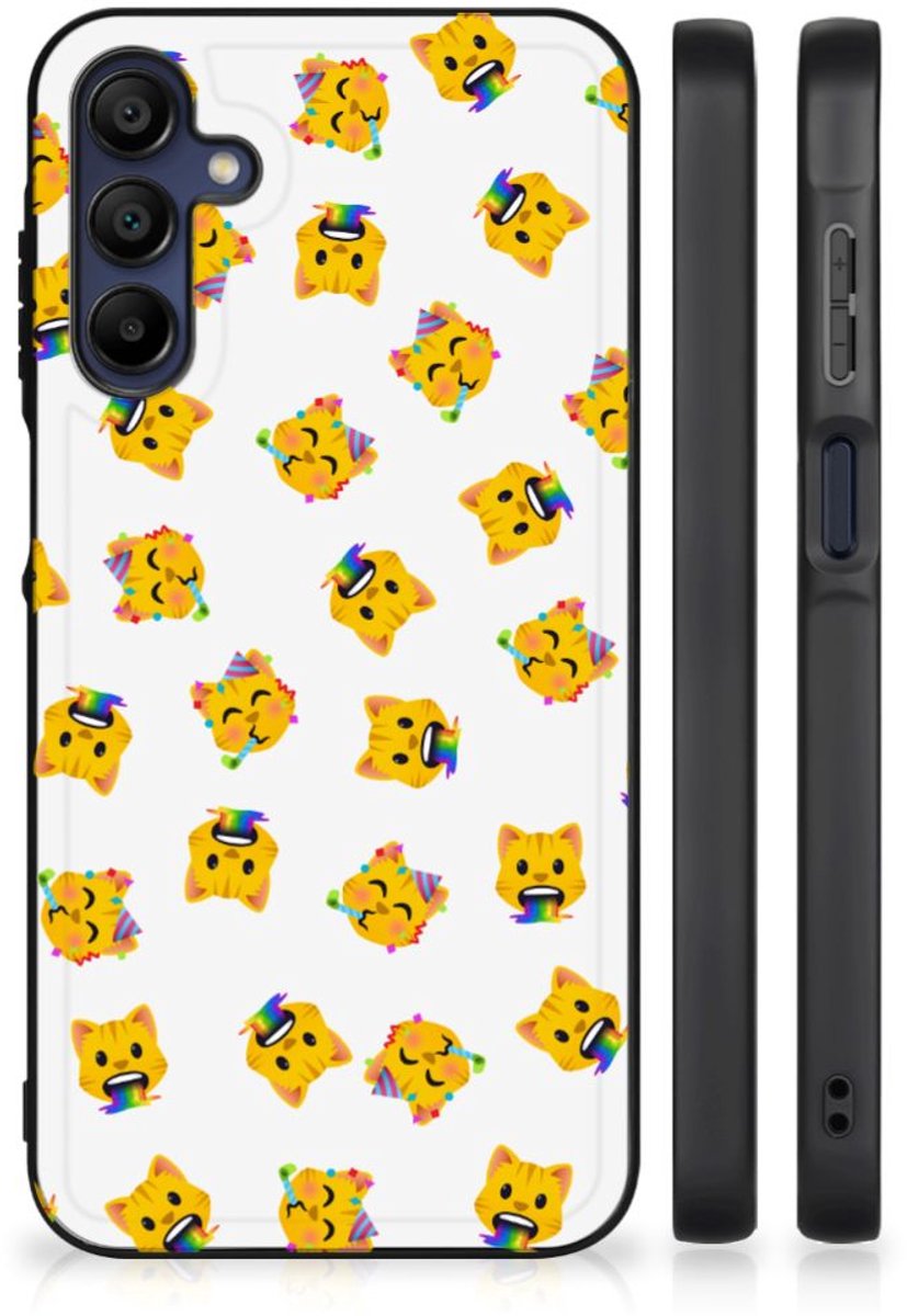 Back Case voor Samsung Galaxy A15 Katten Emojis