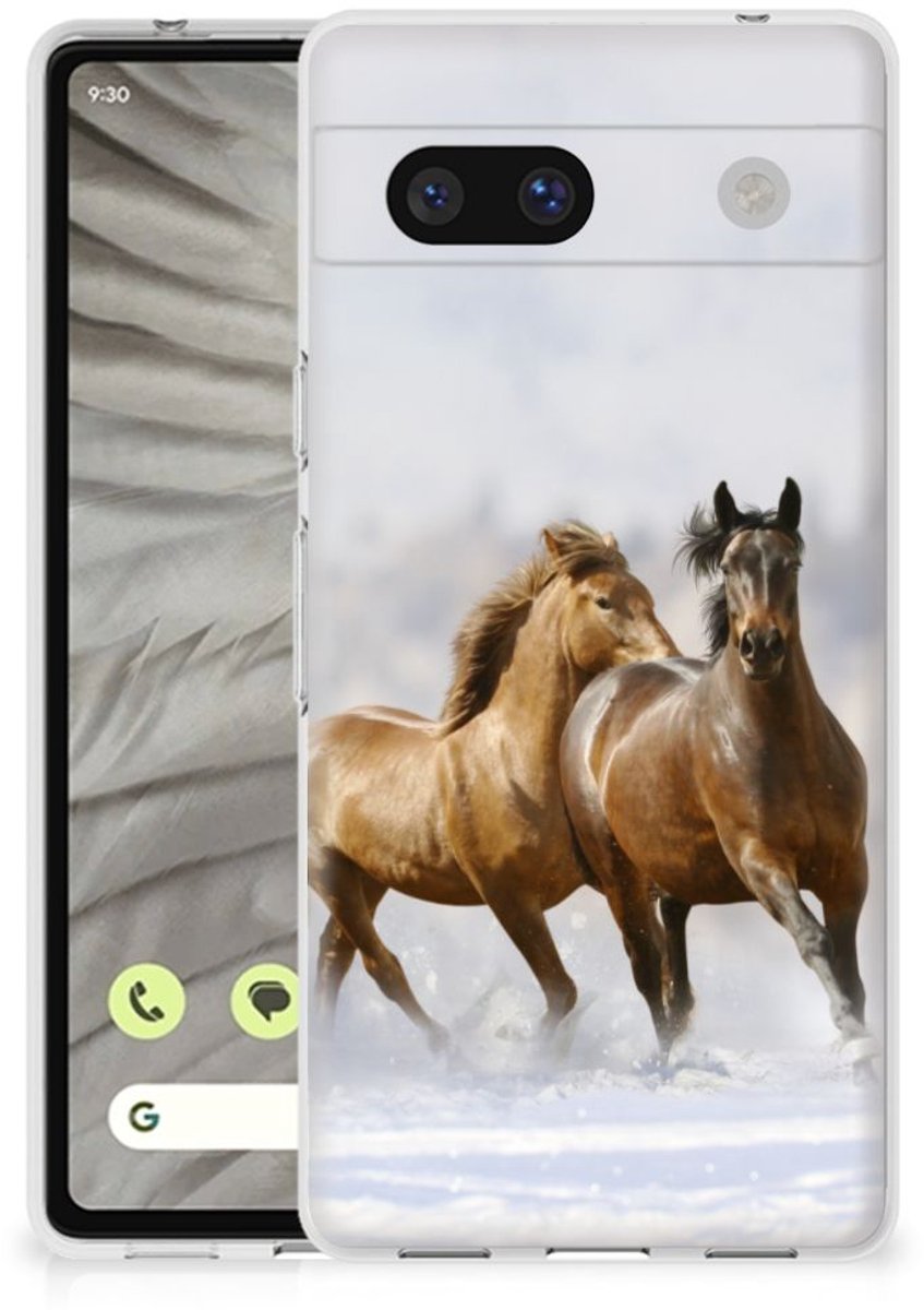 Google Pixel 7A TPU Hoesje Paarden