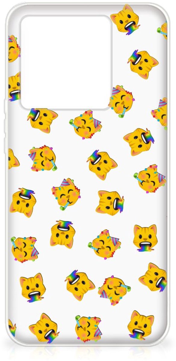 TPU bumper voor Xiaomi 13T Katten Emojis