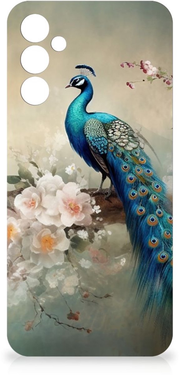 TPU Hoesje voor Samsung Galaxy A14 5G Vintage Pauwen