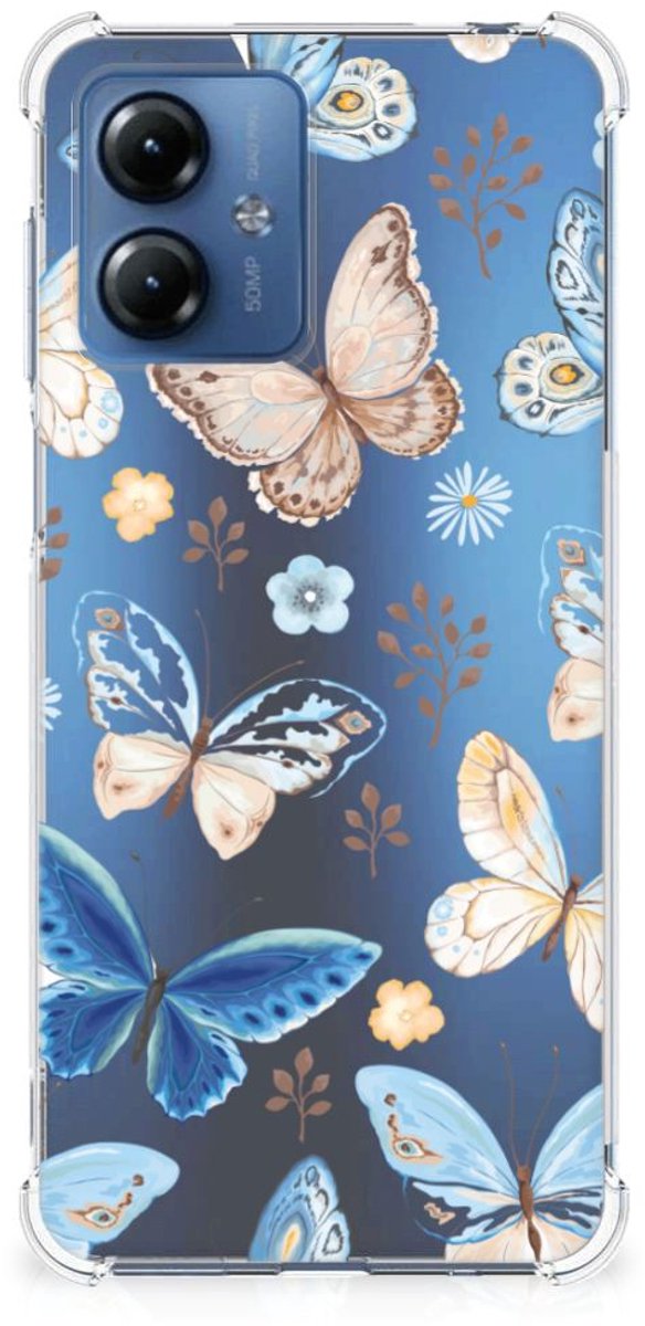 Case Anti-shock voor Motorola Moto G14 Vlinder