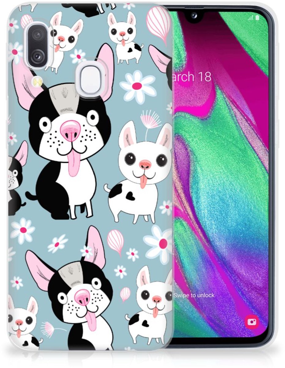 Samsung Galaxy A40 TPU Hoesje Hondjes