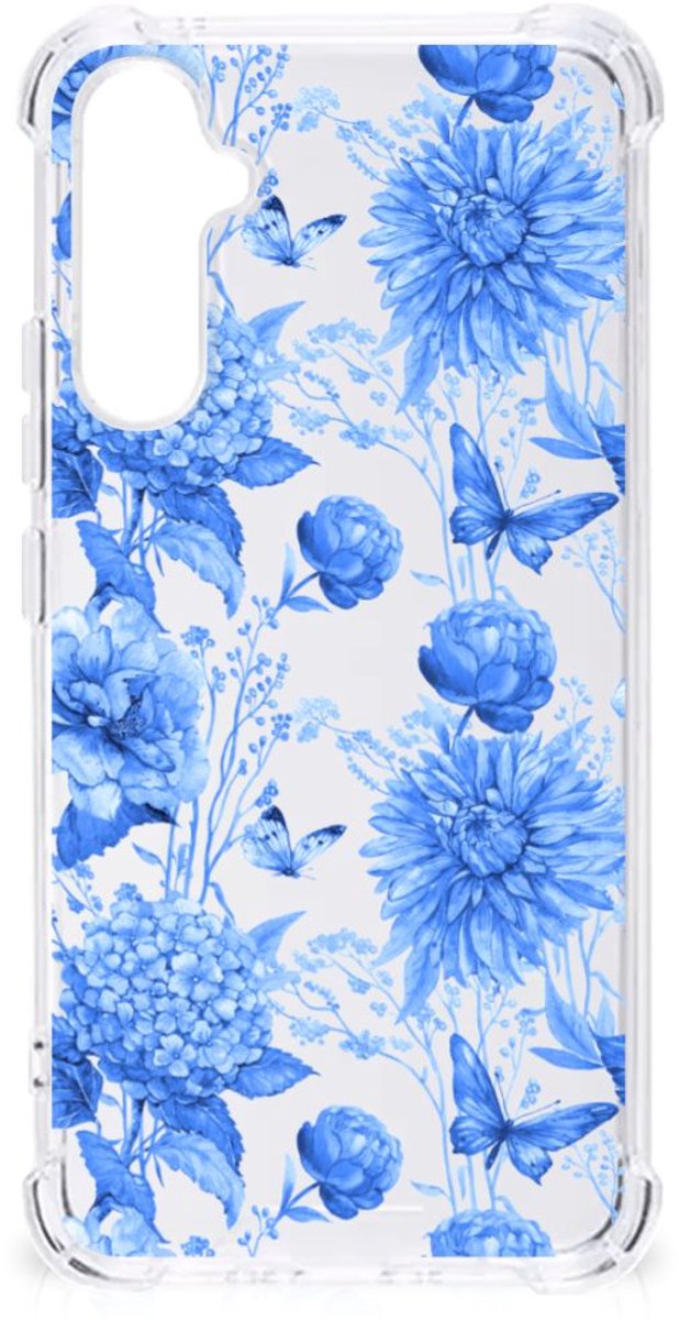 Case voor Samsung Galaxy A34 Flowers Blue