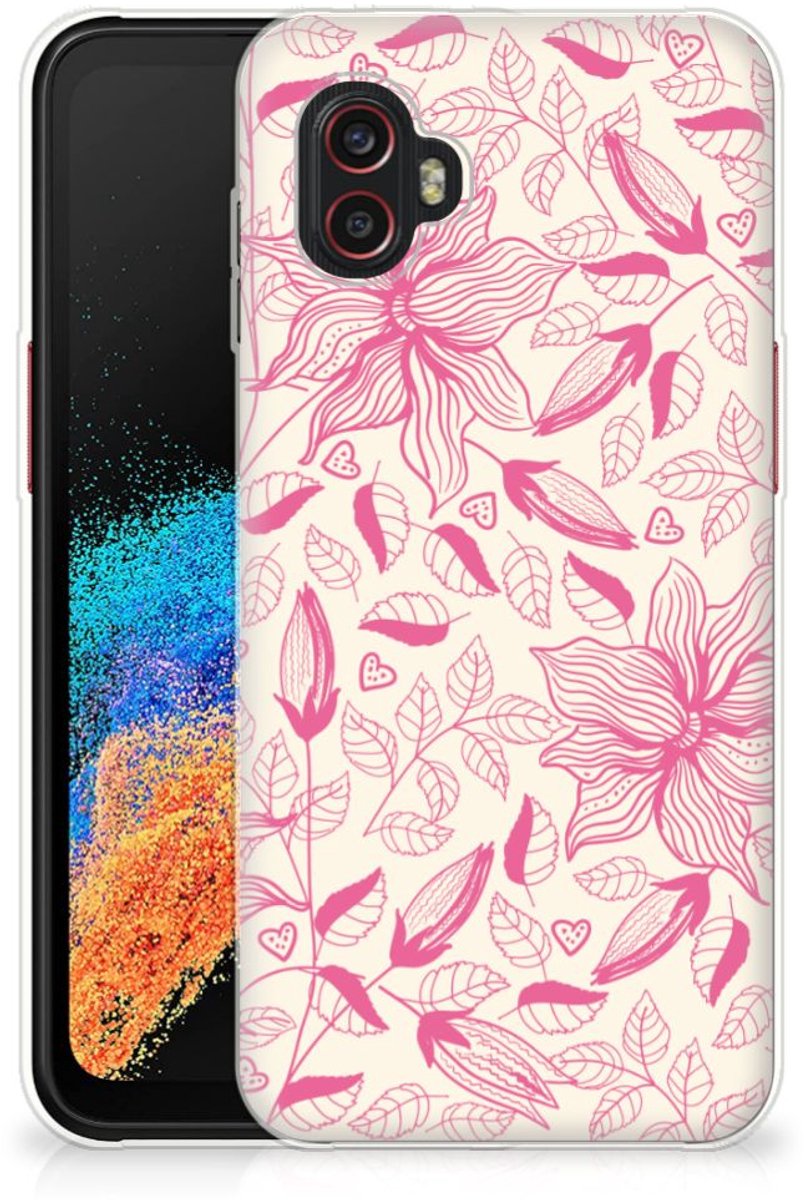 Samsung Galaxy Xcover 6 Pro TPU Case Pink Flowers