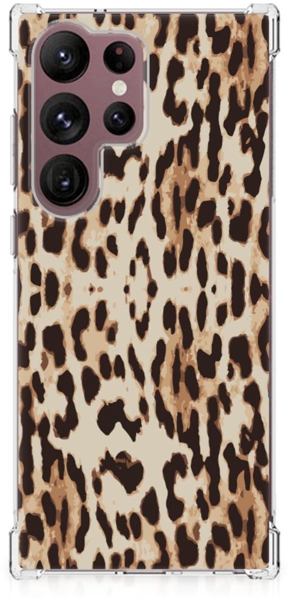 Samsung Galaxy S23 Ultra Case Anti-shock Leopard