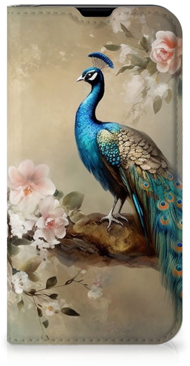 Hoesje maken voor iPhone 13 Mini Vintage Pauwen