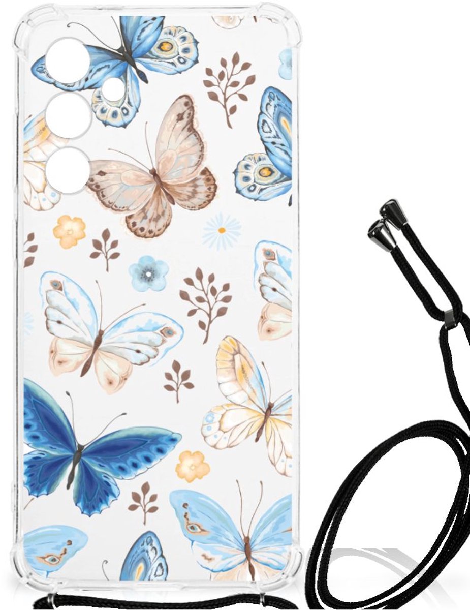Case Anti-shock voor Samsung Galaxy A55 Vlinder