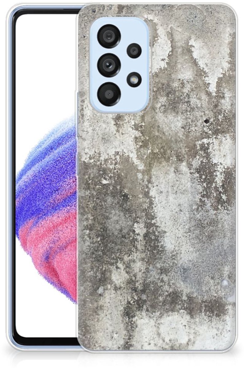 Samsung Galaxy A53 5G TPU Siliconen Hoesje Beton Print
