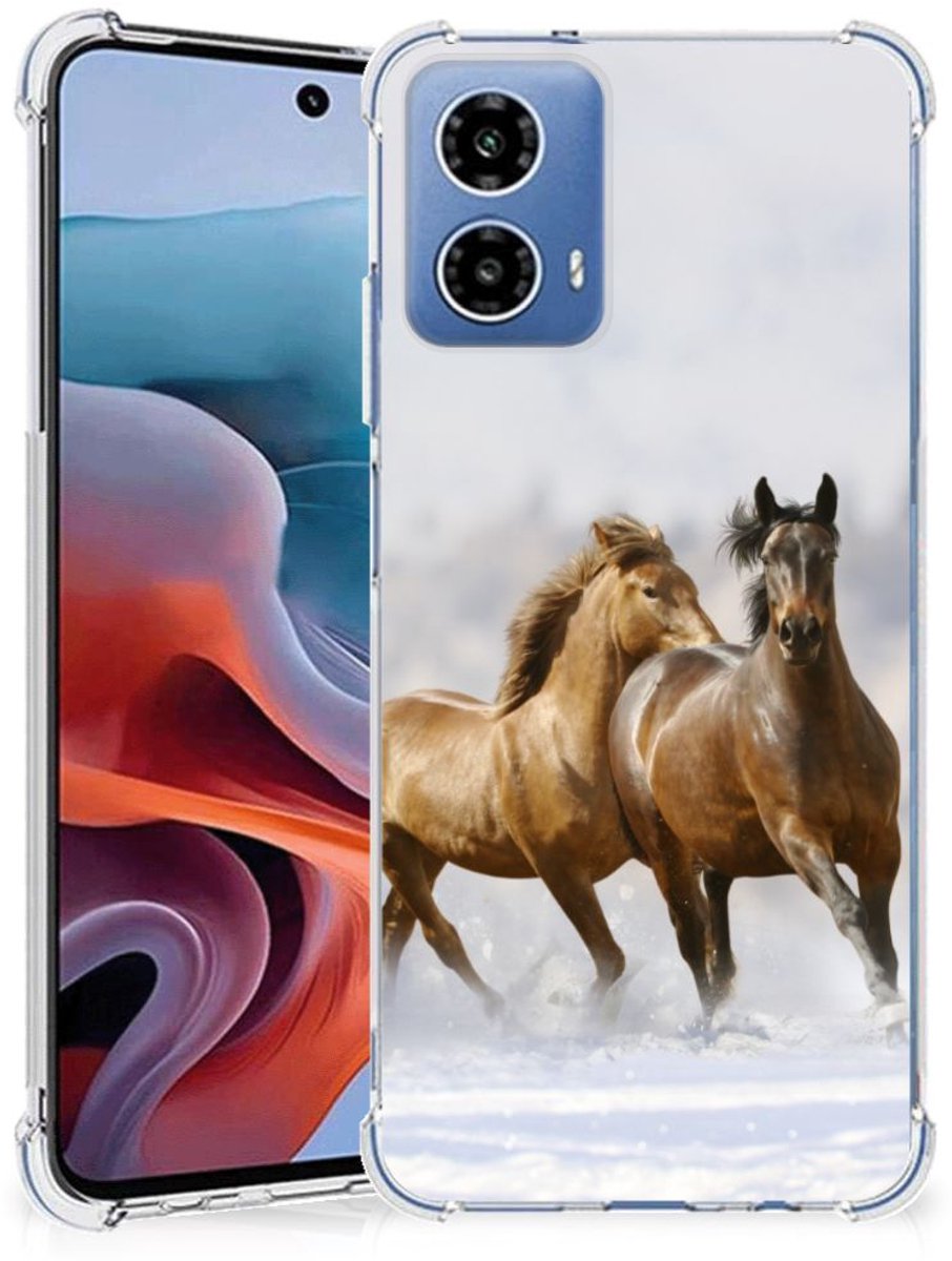 Motorola Moto G34 Case Anti-shock Paarden