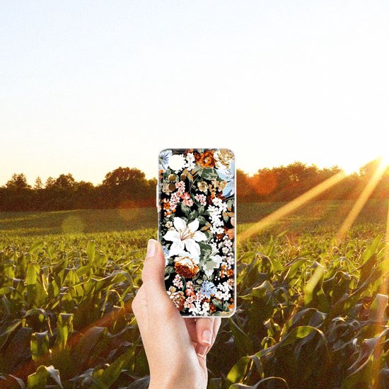 Coque en TPU adaptée pour Xiaomi Redmi Note 12S Dark Flowers