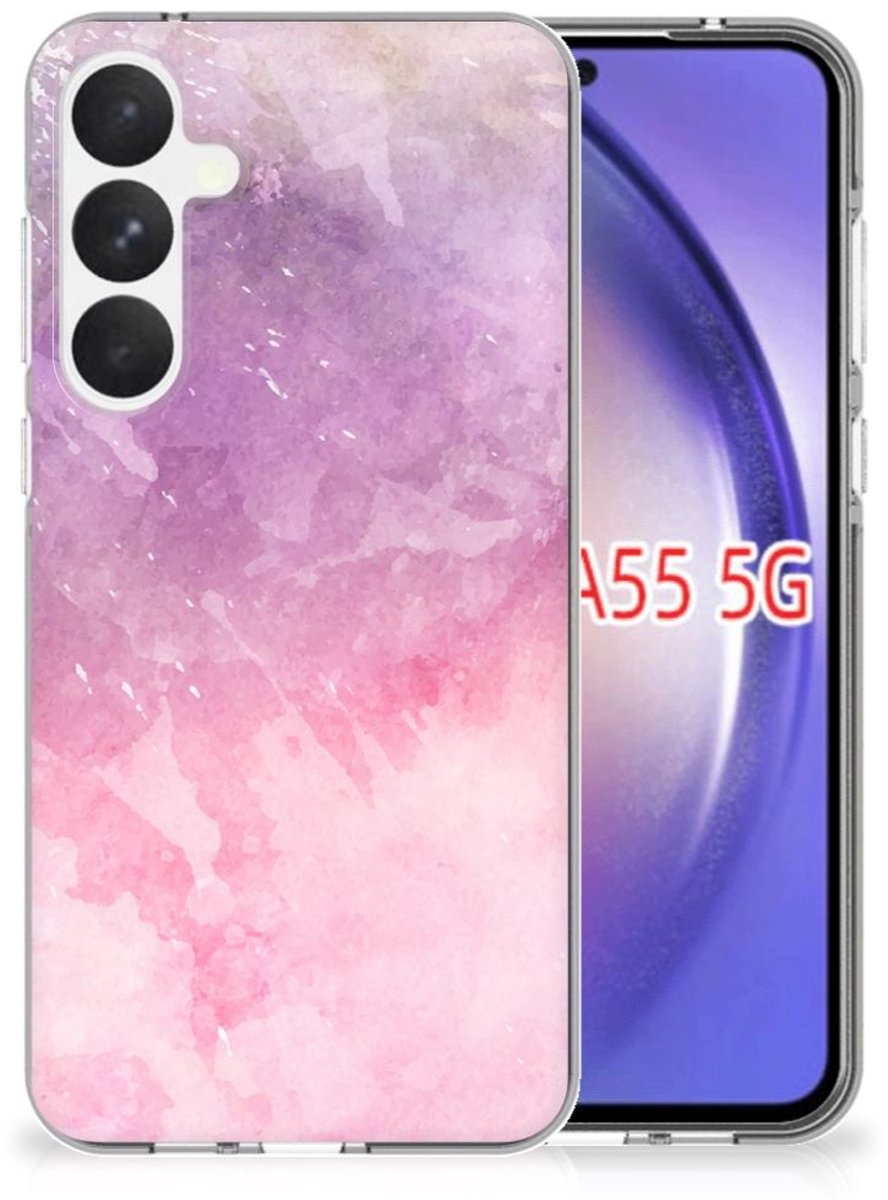 Hoesje maken Samsung Galaxy A55 Pink Purple Paint