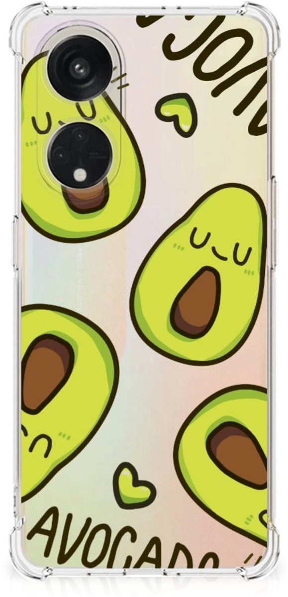 OPPO A98 Stevig Bumper Hoesje Avocado Singing