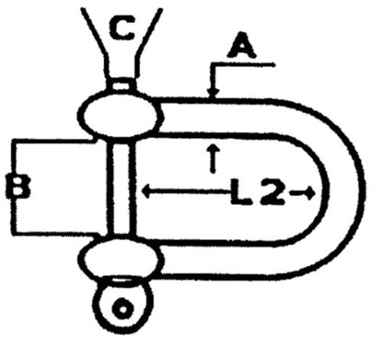 D-sluiting rvs 12mm bulk
