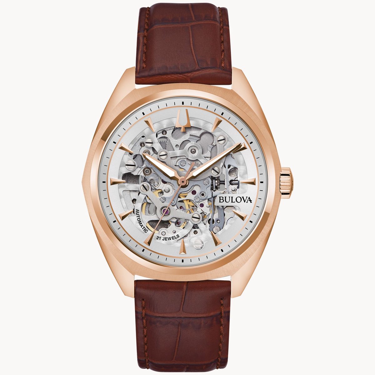 Bulova Surveyor 97A175 Horloge - Leer - Bruin - Ø 41 mm