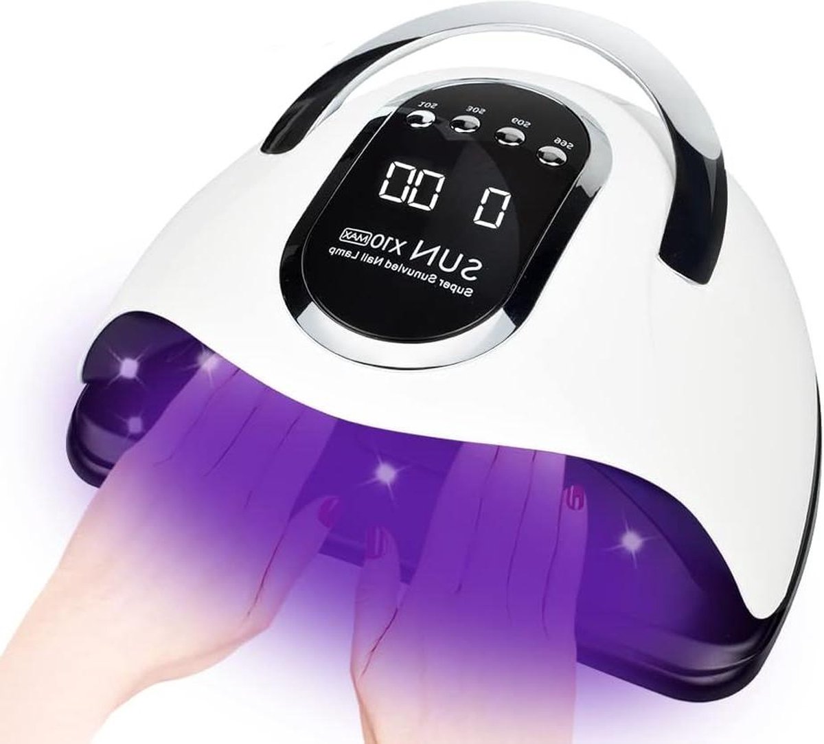 UV-LED nagellamp professionele nageldroger voor gelnagellak met 66 kralen UV nagellicht - 4 timer instellingen - automatische sensor