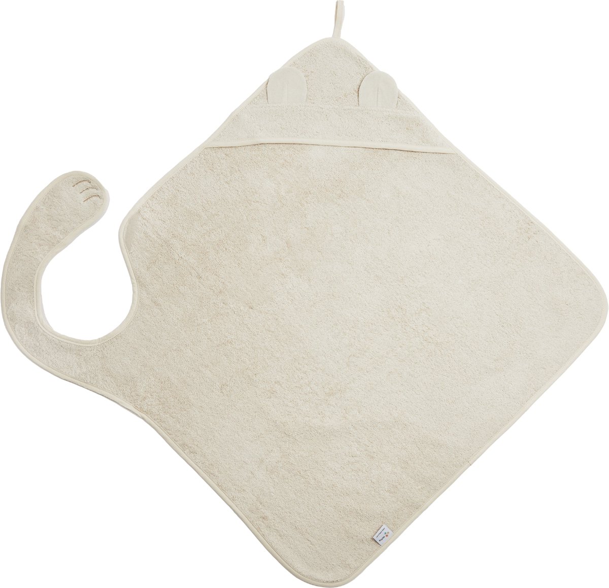 Nifty - Handsfree Badcape - Speciale badstof baby handdoek die je om je heen hangt - Handig bij het badderen van je baby - Origineel kraamcadeau – Vanilla