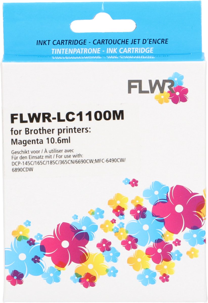 FLWR - Cartridges / Brother LC-980M / magenta / Geschikt voor Brother