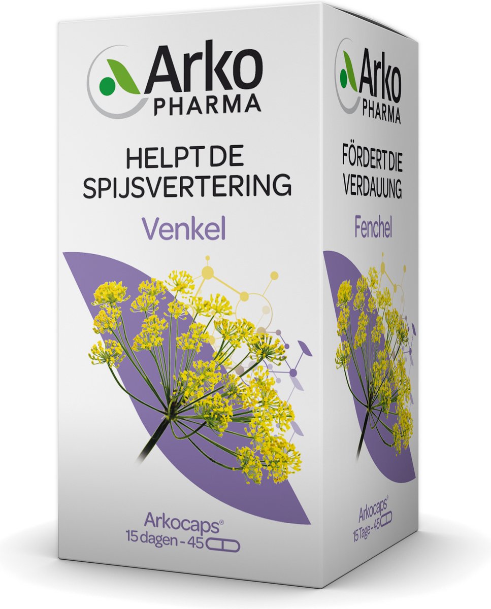 Goedkoopste Arkocaps Venkel - 45 Capsules - Voeidngssupplement