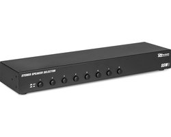 Power Dynamics SSW8 speaker selector voor 8 luidsprekers - 100W per kanaal - 19 inch