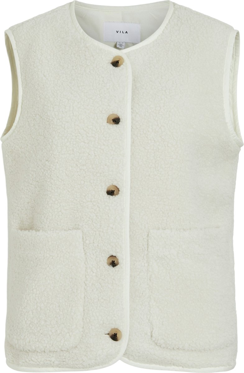 Vila Gilet Viada Teddy Vest 14105099 Birch Dames Maat - 38