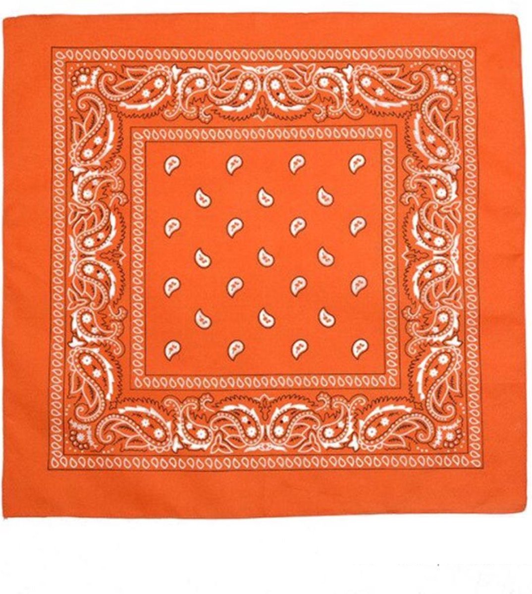 Goedkoopste Jumada's Boerenzakdoek - Cowboy Zakdoek - Bandana - Dames - Heren - Oranje