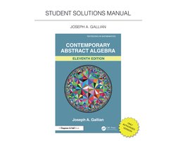 Omslag van Textbooks in Mathematics- Student Solutions Manual for Gallian's Contemporary Abstract Algebra
