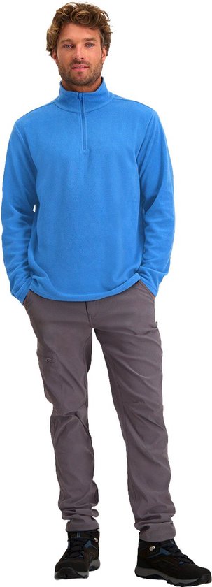 Gilet polaire NOMAD® Homme | Taille M | Bleu | Pull en polaire extensible | Pull demi-zip | Chaud et respirant