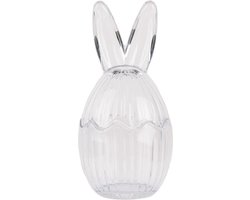 Clayre & Eef Glazen potje Ei Ø 8x17 cm Transparant Glas