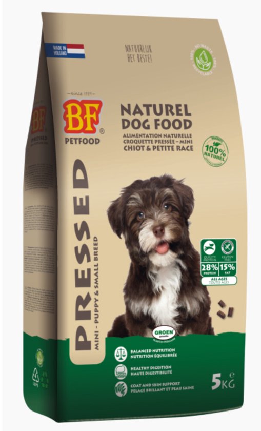 BF Petfood Puppy Geperst Hondenvoer - 4 x 5 kg - Voordeelverpakking