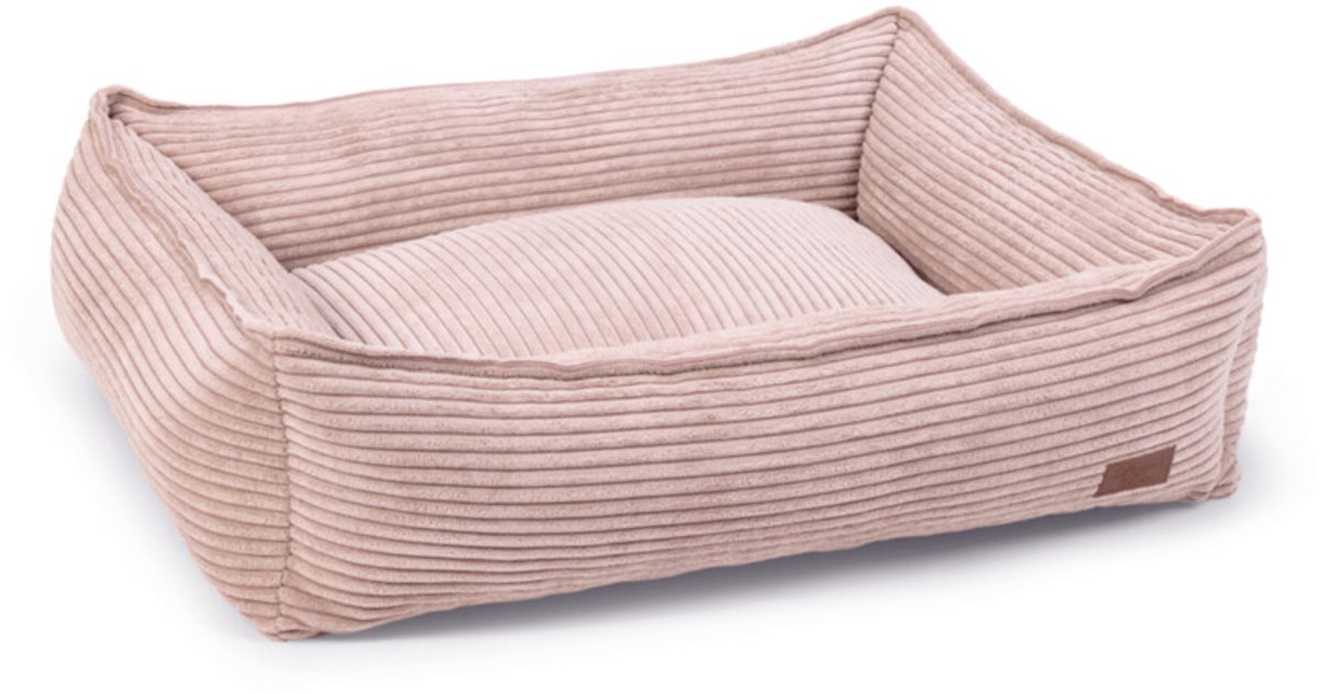 Designed by Lotte Ribbed - Hondenmand - Roze - 80x70x22 cm