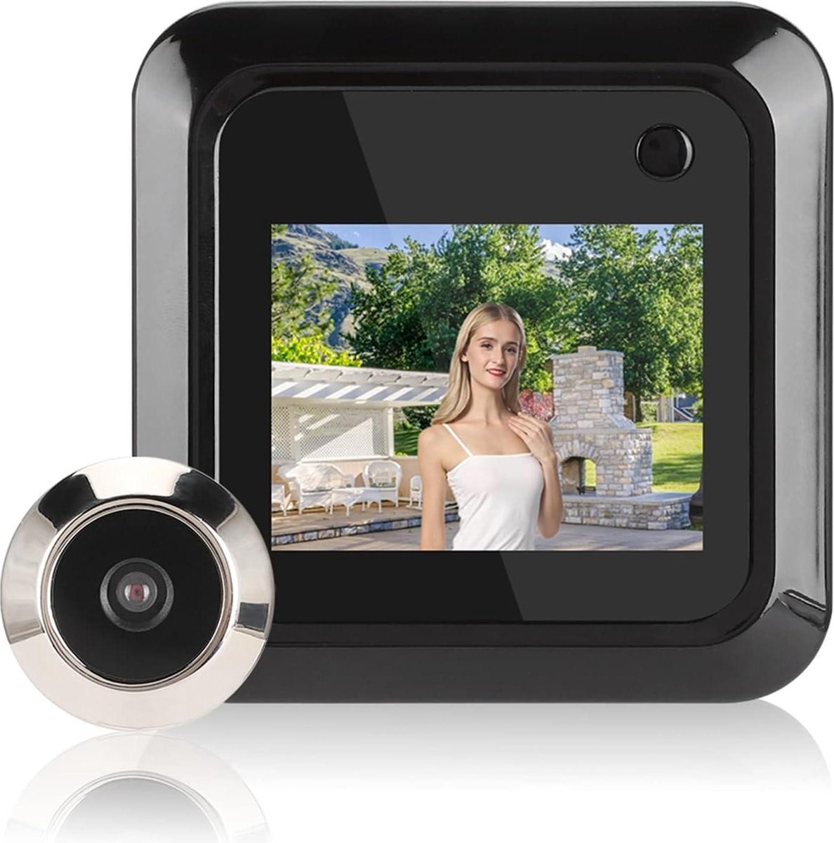 24 Inch TFT LCD-scherm Videodeurbel 0.3 MP 95 ° Groothoekcamera Met Foto-opties