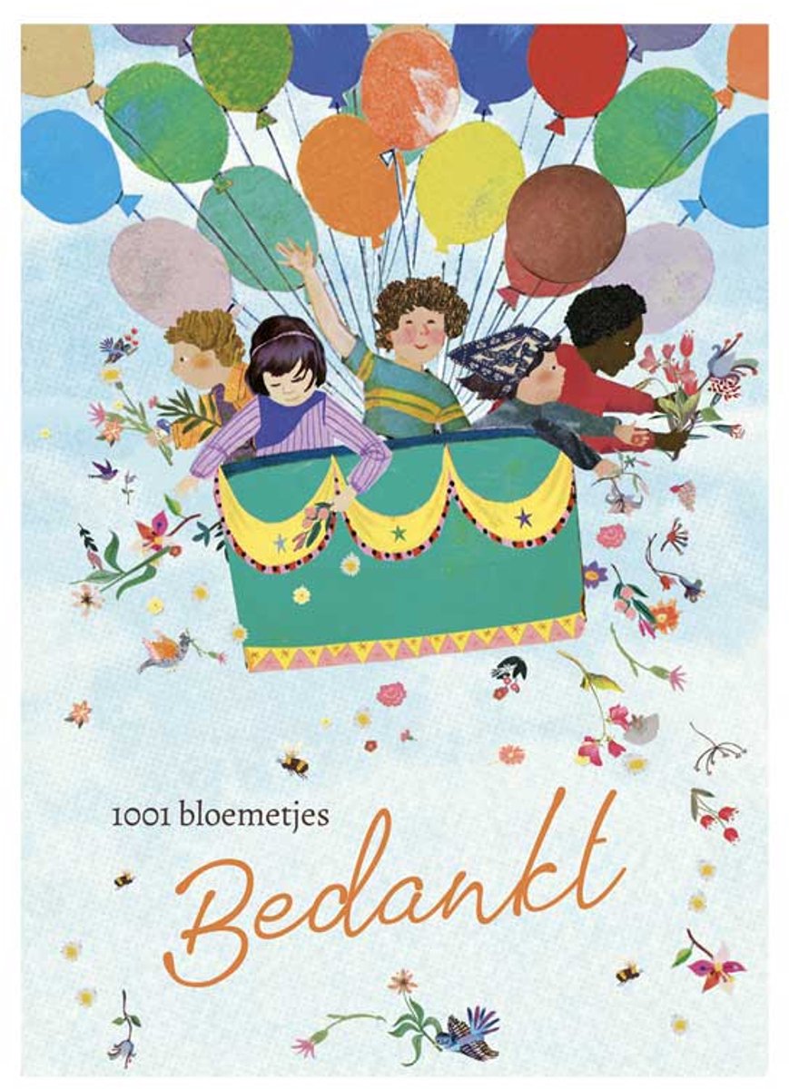 Blossombs Wenskaart met Zaadbom - 1001 Bloemetjes Bedankt - Hanger met Bloembommetje
