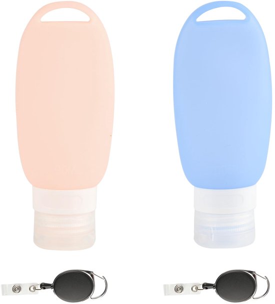 Tubes d'alimentation réutilisables JGS pour le dressage des animaux de compagnie - Set de voyage en Siliconen de 90 ml avec crochets télescopiques