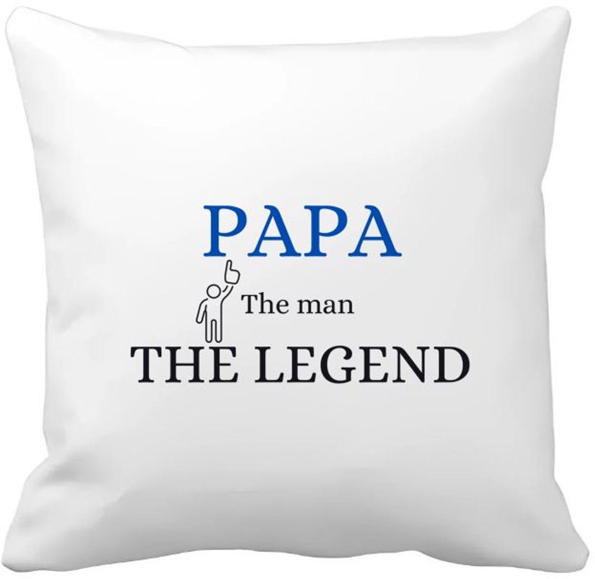 Akyol papa the man the legend Kussen hoes - Papa - cadeau papa - cadeau - verjaardag papa - vaderdag - 40 bij 40 cm Multicolor